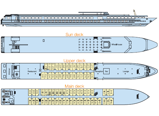 MS Camargue Deck plan